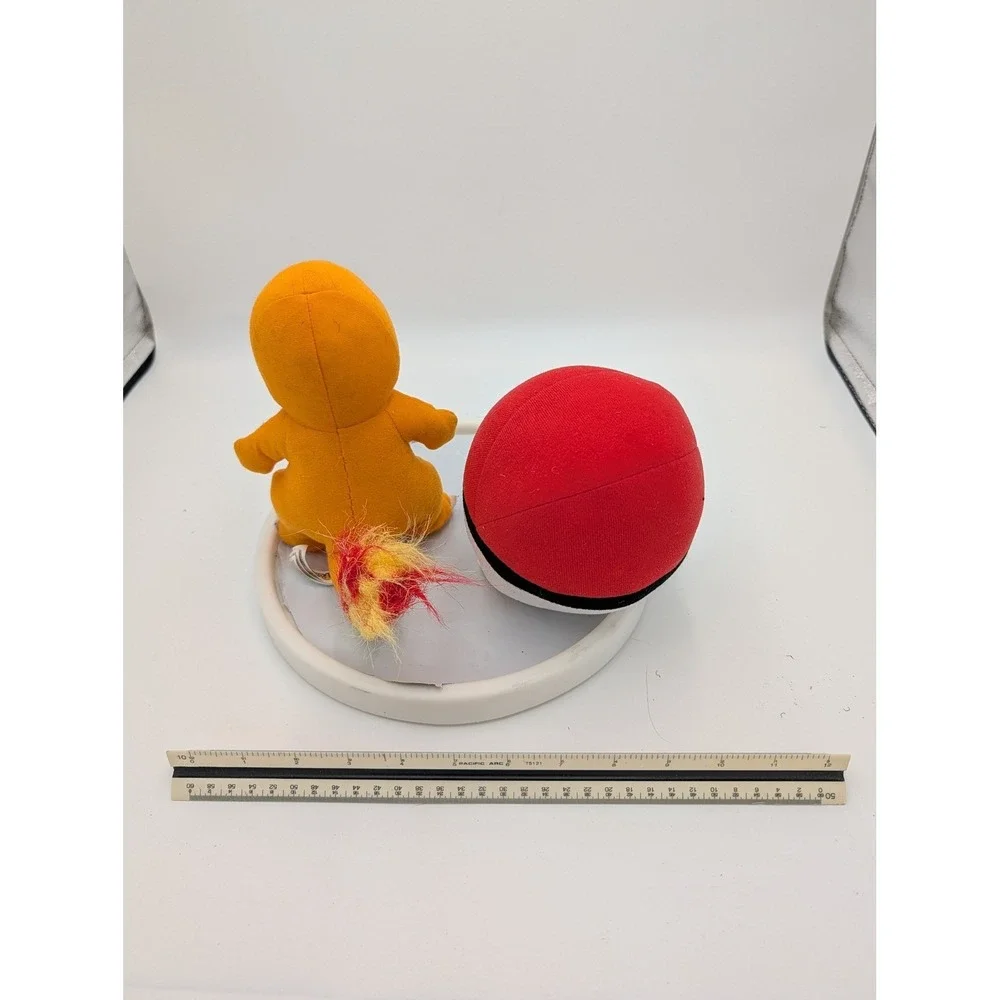 Pokemon Charmander Plush and Poke Ball Set Orange Fire Type Stuffed‎ Toy 6 Inch
